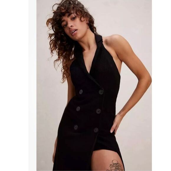 New Free People x Rumer Arden Blazer Maxi Dress $499 AU M / US 6 Black - Picture 4 of 8